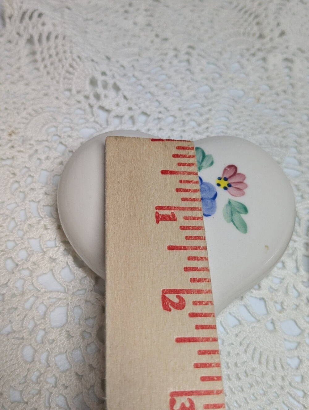 Vintage Homeco Lasting Products Inc Hand Painted Ceramic Hearts Wall Art Set  - Picture 3 of 5